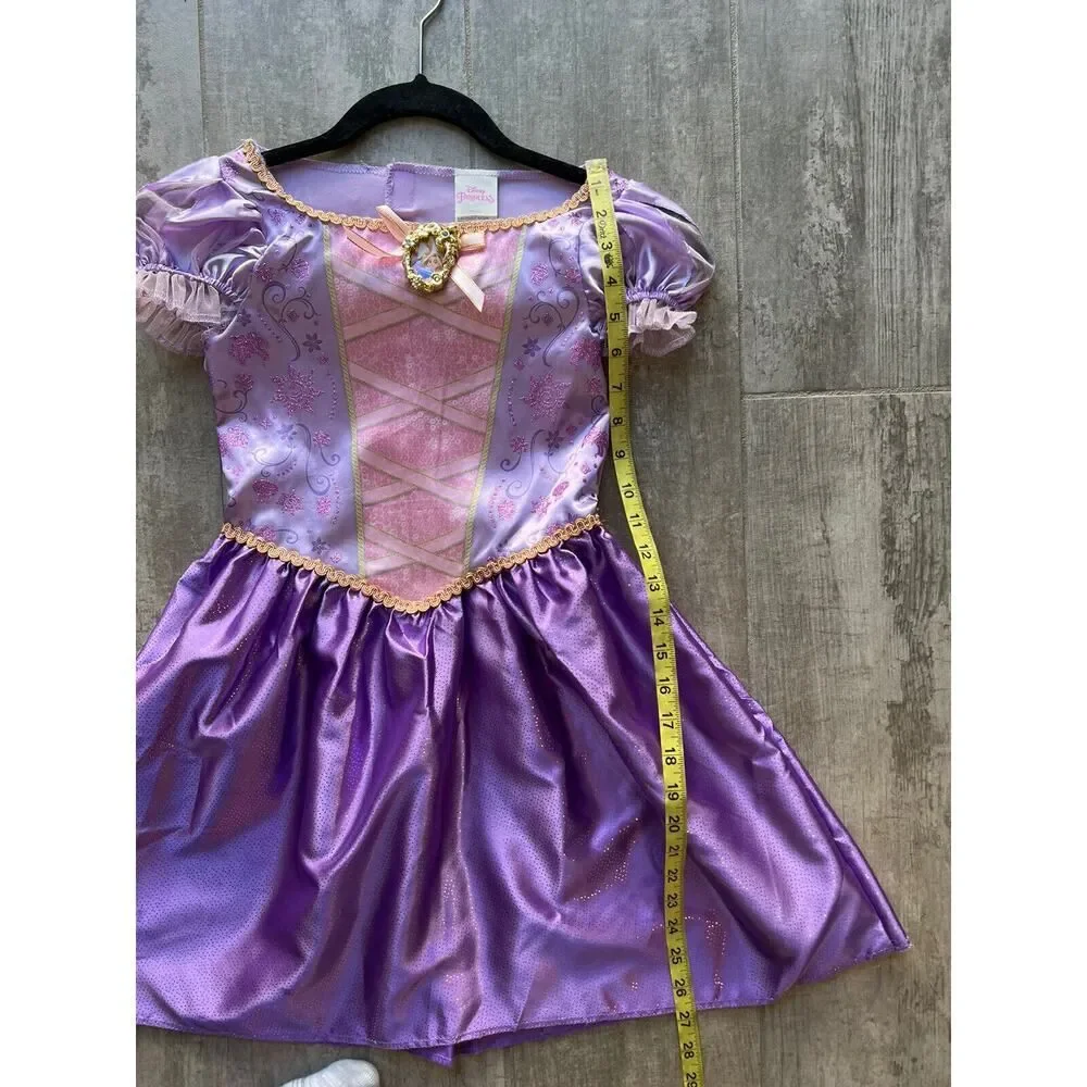 Disney Princess Rapunzel Girls Halloween Pretend Dress Up Play Costume S 4-6 - Picture 10 of 12